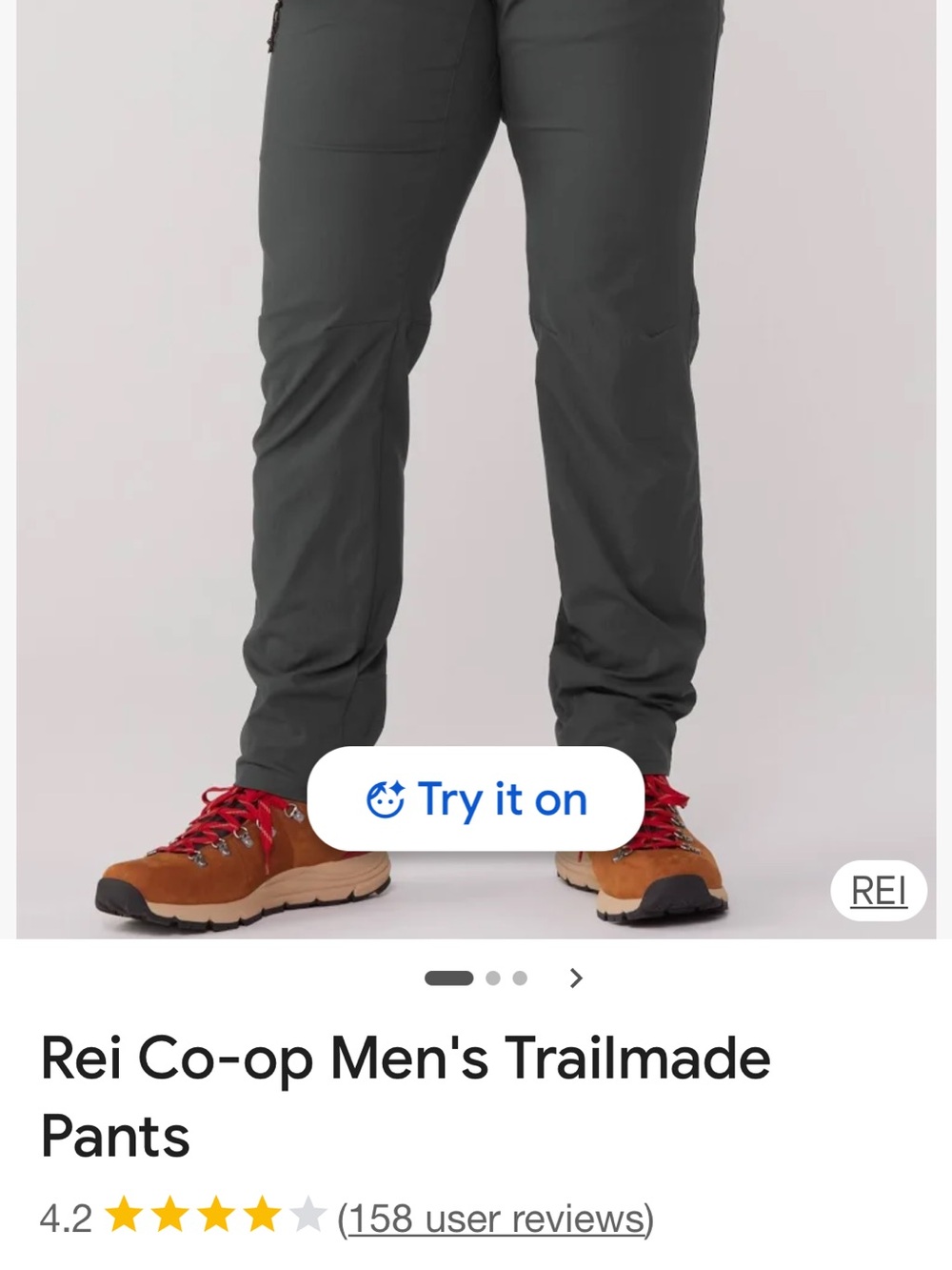 REI Men's Trailmade Pants - Charcoal